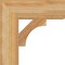 Ekena Millwork Westlake Block Rough Sawn Bracket, Western Red Cedar, 4"W x 14"D x 14"H BKT04X14X14WTL05RWR - alternate 3